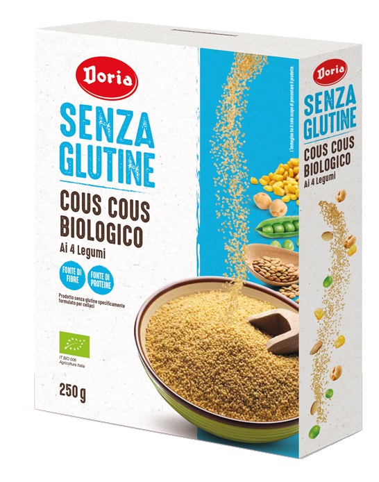 DORIA COUS COUS BIOLOGICO 4 LEGUMI 250 G - Farmacianumberone.it