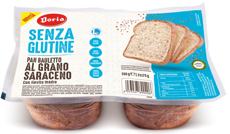 DORIA PAN BAULETTO GRANO SARACENO 2X175 G - Farmacianumberone.it