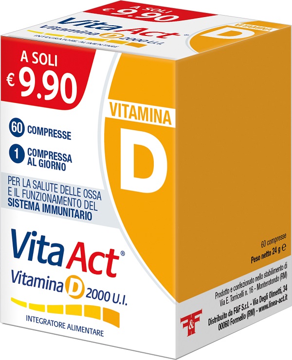 VITA ACT VITAMINA D 2000UI 60 COMPRESSE - Farmacianumberone.it