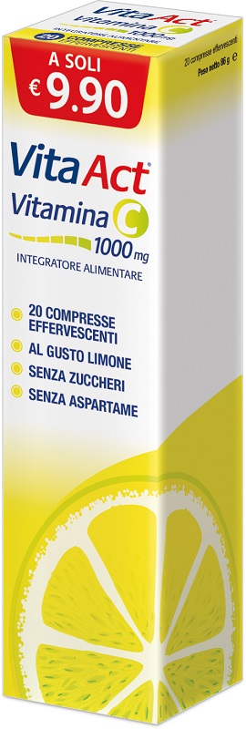 VITAMINA C ACT 1000 20 COMPRESSE EFFERVESCENTI - Farmacianumberone.it