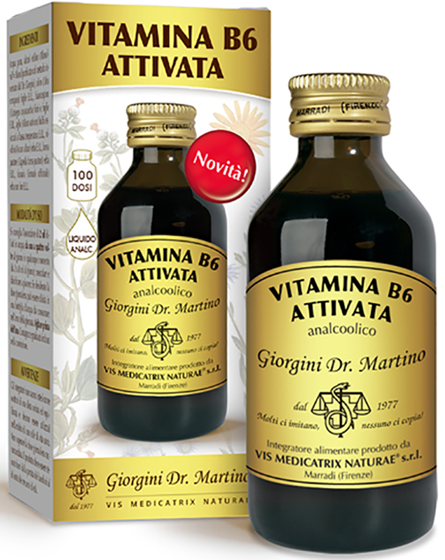 VITAMINA B6 ATTIVATA LIQUIDO ANALCOLICO 100 ML - Farmacianumberone.it