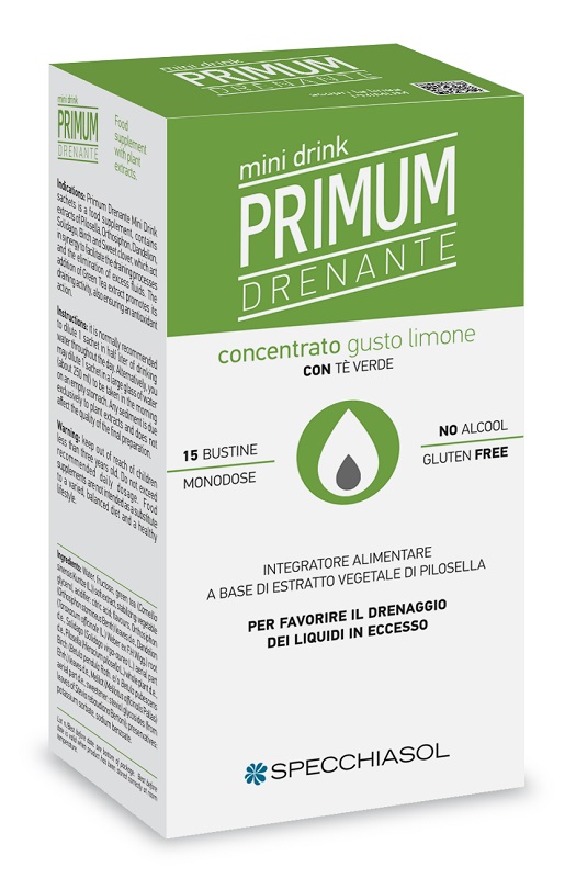 PRIMUM DRENANTE MINIDRINK LIMONE 15 STICK DA 10 ML - Farmacianumberone.it
