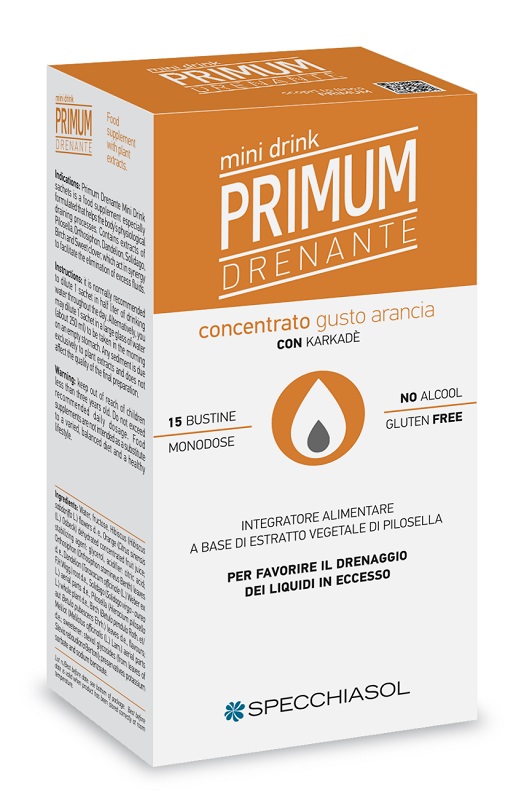 PRIMUM DRENANTE MINIDRINK ARANCIA 15 STICK DA 10 ML - Farmacianumberone.it