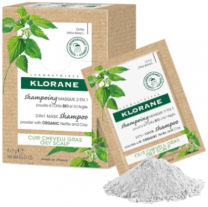 KLORANE SHAMPOO MASCHERA LAVANTE POLVERE ORTICA 8 BUSTINE 3 G - Farmacianumberone.it