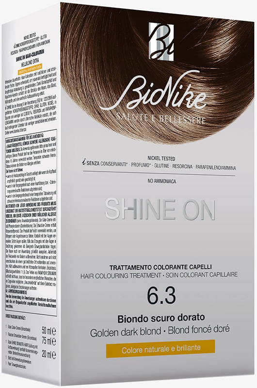 SHINE ON BIONDO SCURO DORATO 6,3 FLACONE 75 ML + TUBO 50 ML - Farmacianumberone.it