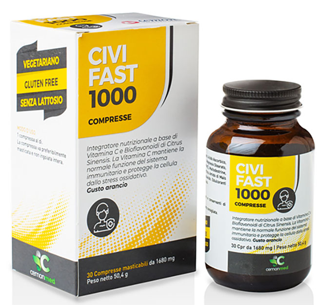 CEMONMED CIVIFAST 1000 30 COMPRESSE MASTICABILI - Farmacianumberone.it