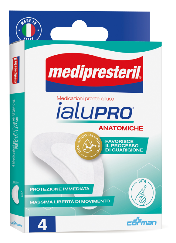 MEDIPRESTERIL IALUPRO DITA 3,8X7 CM 4 PEZZI - Farmacianumberone.it