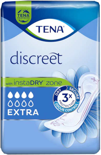 ASSORBENTE INCONTINENZA LEGGERA TENA DISCREET EXTRA 10 PEZZI - Farmacianumberone.it