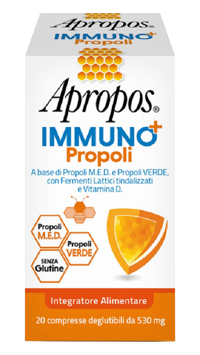 APROPOS IMMUNO+ PROPOLI 20 COMPRESSE DEGLUTIBILI - Farmacianumberone.it