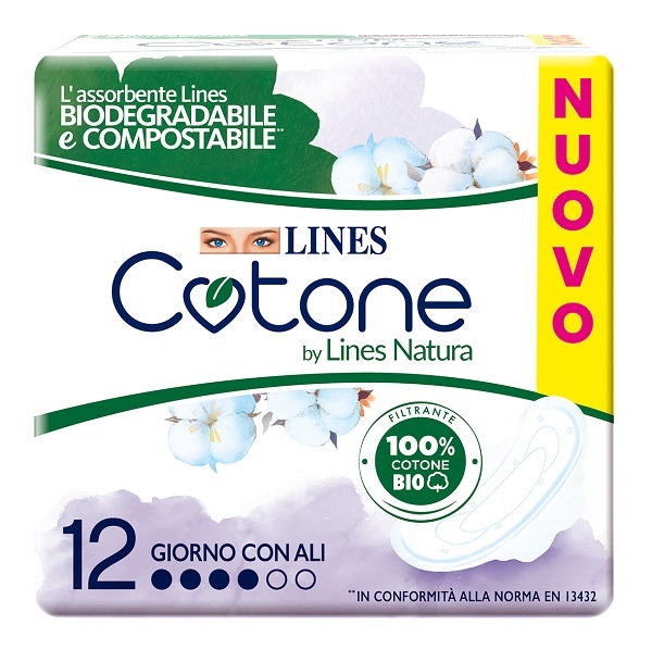 LINES COTONE BIO ULTRA ALI 10+2 PEZZI - Farmacianumberone.it