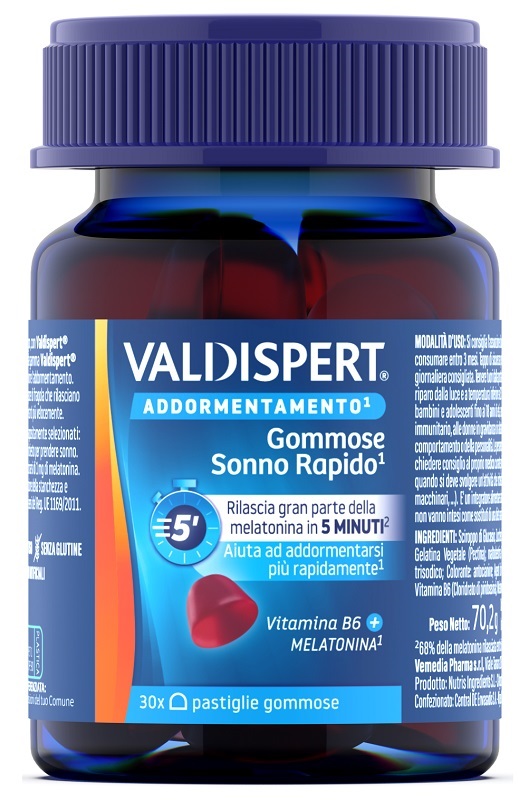 VALDISPERT GOMMOSE SONNO RAPIDO 30 PASTIGLIE GOMMOSE - Farmacianumberone.it