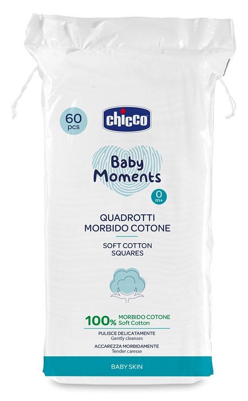 CHICCO BABY MOMENTS QUADROTTI 60 PEZZI - Farmacianumberone.it