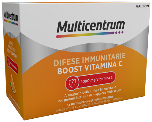 MULTICENTRUM DIFESE IMMUNITARIE BOOST VITAMINA C 14 BUSTINE - Farmacianumberone.it