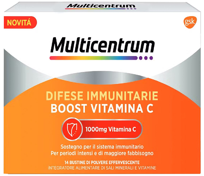 MULTICENTRUM DIFESE IMMUNITARIE BOOST VITAMINA C 28 BUSTINE - Farmacianumberone.it