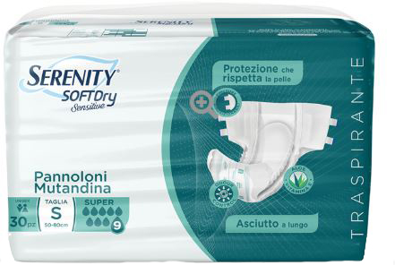 PANNOLONE MUTANDINA SERENITY SD SENSITIVE SUPER M 15 PEZZI - Farmacianumberone.it
