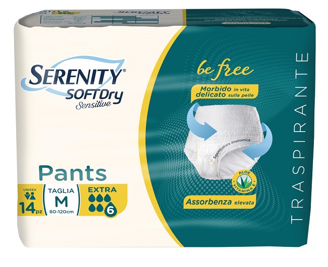 SERENITY PANTS SD SENSITIVE EXTRA M 14 PEZZI - Farmacianumberone.it