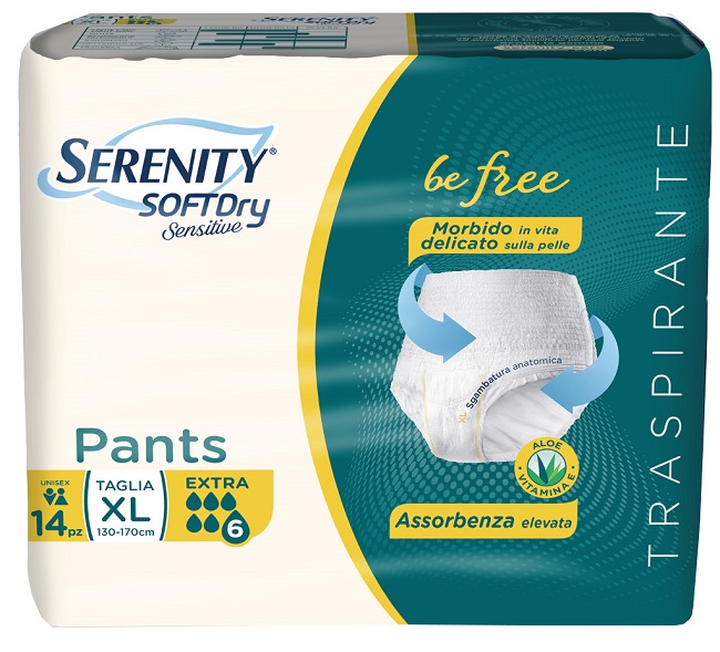 SERENITY PANTS SD SENSITIVE EXTRA XL 14 PEZZI - Farmacianumberone.it