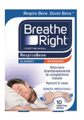 CEROTTI NASALI BREATHE RIGHT CLASSICI 10 PEZZI - Farmacianumberone.it