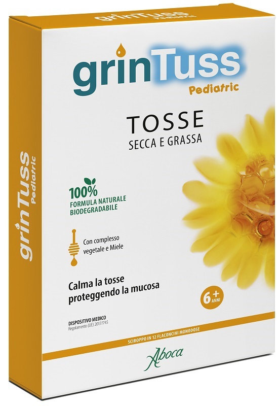 GRINTUSS PEDIATRIC SCIROPPO 12 FLACONCINI - Farmacianumberone.it