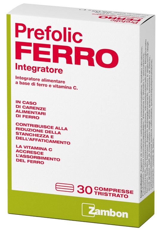 PREFOLIC FERRO 30 COMPRESSE - Farmacianumberone.it