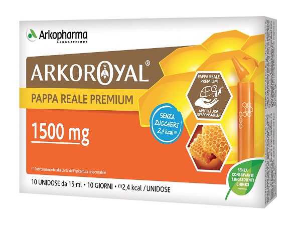 ARKOROYAL PAPPA REALE 1500MG SENZA ZUCCHERO 10 FLACONCINI DA 15 ML - Farmacianumberone.it