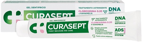 CURASEPT GEL DENTIFRICIO ADS DNA TRATTAMENTO ASTRINGENTE 75 ML - Farmacianumberone.it