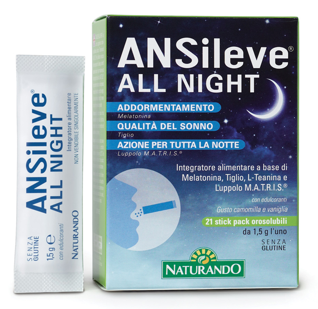 ANSILEVE ALL NIGHT 21 STICK PACK OROSOLUBILI - Farmacianumberone.it