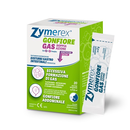 ZYMEREX GAS DOPPIA AZIONE CON S+E COMPLEX 20 BUSTINE MONODOSE DA 2 G - Farmacianumberone.it