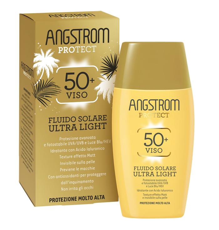 ANGSTROM FLUIDO SOLARE VISO ULTRA LIGHT SPF 50+ 40 ML - Farmacianumberone.it