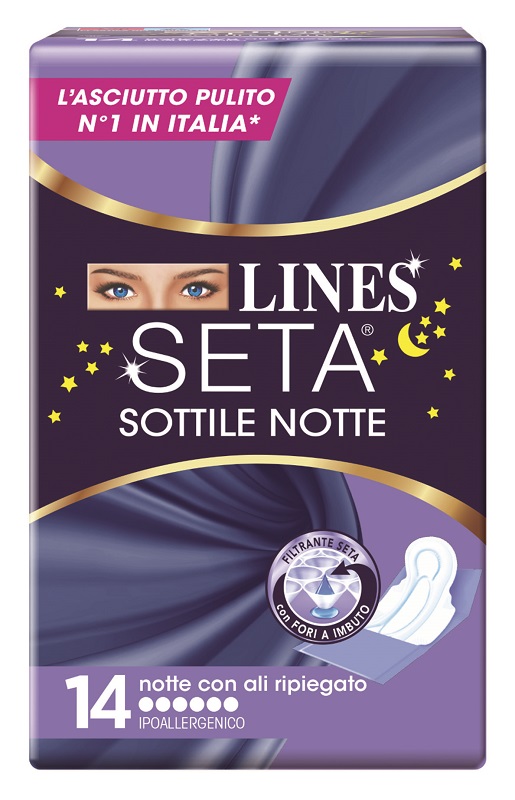LINES SETA SOTTILE NOTTE CON ALI 14 PEZZI - Farmacianumberone.it