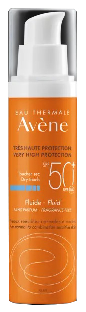 AVENE SOL FLUIDO SPF50+ SENZA PROFUMO NUOVA FORMULA 50 ML - Farmacianumberone.it