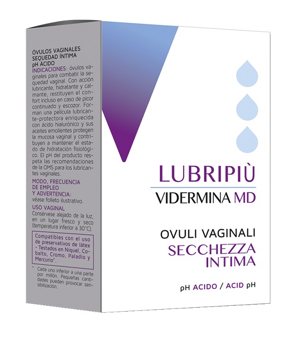 VIDERMINA LUBRIPIU' OVULI VAGINALI 2 BLISTER DA 5 OVULI - Farmacianumberone.it