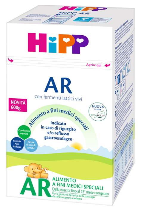HIPP LATTE ANTIREFLUSSO CON METAFOLINA 600 G - Farmacianumberone.it
