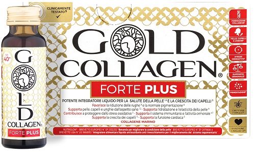 GOLD COLLAGEN FORTE PLUS 10 FLACONI DA 50 ML 5G COLLAGENE - Farmacianumberone.it