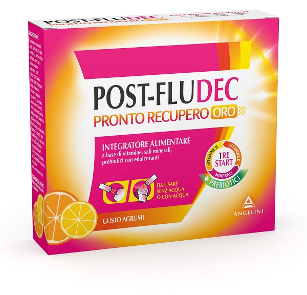 POSTFLUDEC AGRUMI PRONTO RECUPERO ORO 12 BUSTINE - Farmacianumberone.it