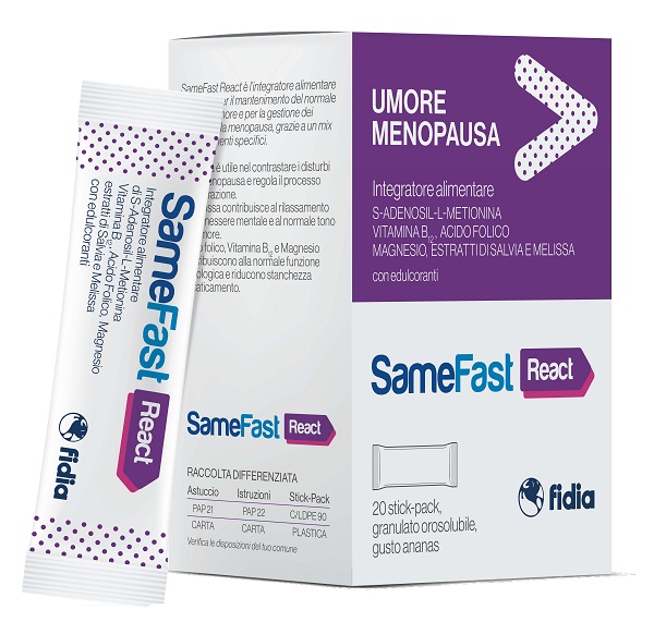 SAMEFAST REACT 20 STICK PACK - Farmacianumberone.it