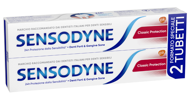 SENSODYNE CLASSICO PROTECTION 2 X 75 ML - Farmacianumberone.it