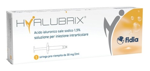 SIRINGA INTRA-ARTICOLARE HYALUBRIX ACIDO IALURONICO 1,5% 30 MG 2 ML NO ETO - Farmacianumberone.it