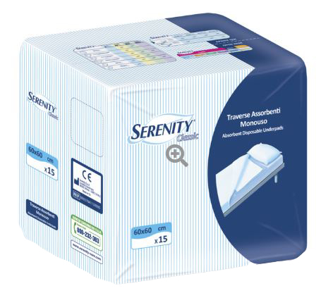 TRAVERSA SERENITY CLASSIC TRAVERSA SUPER 60X60 CM 30 PEZZI - Farmacianumberone.it