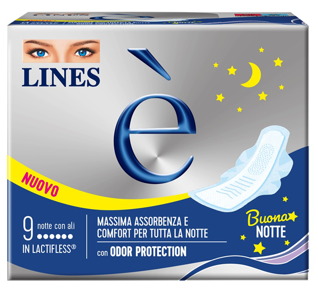 LINES E' NOTTE CARRY PACK 9 PEZZI - Farmacianumberone.it