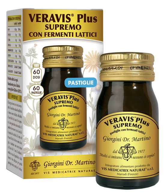 VERAVIS PLUS SUPREMO 60 PASTIGLIE FERMENTI LATTICI - Farmacianumberone.it
