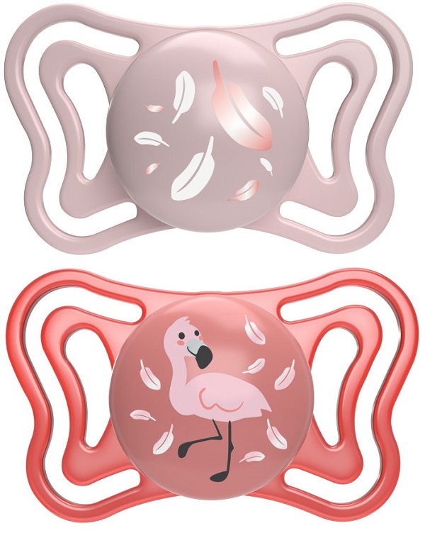 CHICCO SUCCHIETTO LIGHT ROSA SILICONE 6-16M 2 PEZZI - Farmacianumberone.it