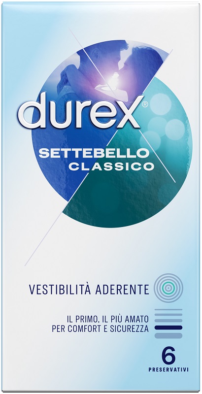 PROFILATTICO DUREX SETTEBELLO CLASSICO 6 PEZZI - Farmacianumberone.it