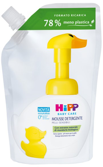 HIPP BABY CARE RICARICA MOUSSE DETERGENTE PAPERELLA FUN 250 ML - Farmacianumberone.it