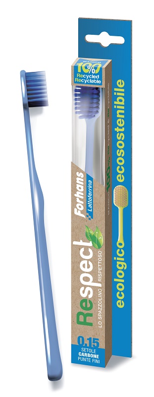 FORHANS RESPECT SPAZZOLINO ECOLOGICO 0,15 SETOLE CARBONE - Farmacianumberone.it