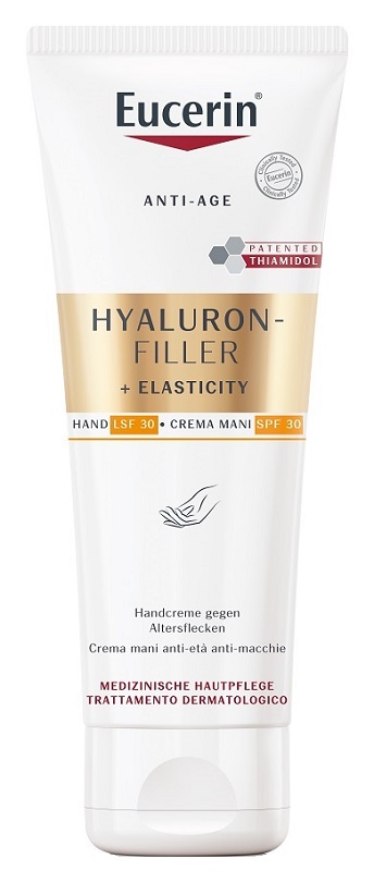 EUCERIN HYALURON FILLER + ELASTICITY CREMA MANI ANTI MACCHIE 75 ML - Farmacianumberone.it