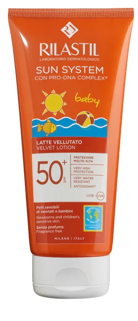 RILASTIL SUN SYSTEM BABY LATTE VELLUTO SPF50+ 250 ML - Farmacianumberone.it