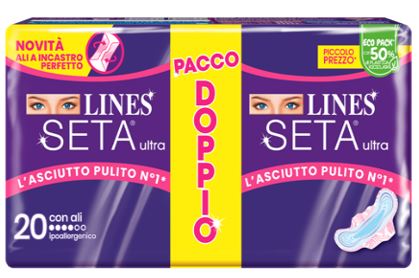 LINES SETA ULTRA ASSORBENTI ALI VP 20 PEZZI - Farmacianumberone.it
