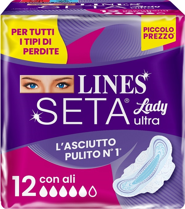 LINES SETA ULTRA ASSORBENTI LADY ALI DWCT 12 PEZZI - Farmacianumberone.it