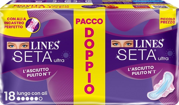 LINES SETA ULTRA ASSORBENTI LUNGO VP DWCT 18 PEZZI - Farmacianumberone.it